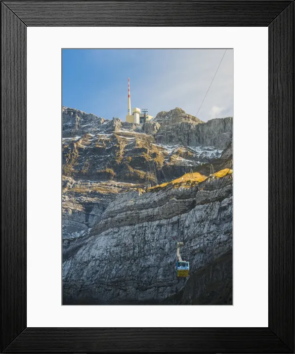 Framed Print : The summit of mount Saantis, Schwaagalp pass, Switzerland Framed Print : The summit of mount Saantis, Schwaagalp pass, Switzerland