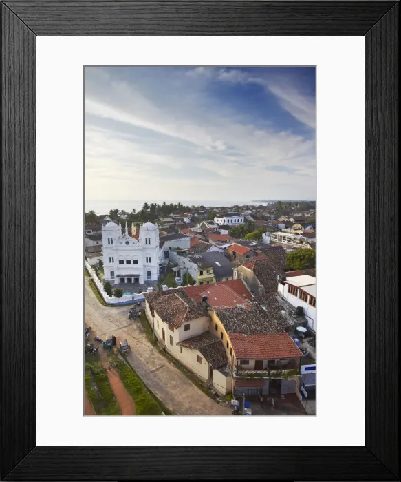 Framed Print : View of Old Town inside Galle Fort, Galle, Sri Lanka Framed Print : View of Old Town inside Galle Fort, Galle, Sri Lanka
