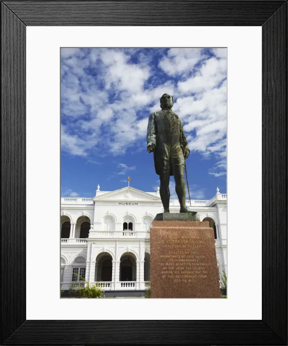Framed Print : Statue of Sir W M Gregory outside National Museum, Cinnamon Gardens, Colombo, Sri Lanka Framed Print : Statue of Sir W M Gregory outside National Museum, Cinnamon Gardens, Colombo, Sri Lanka