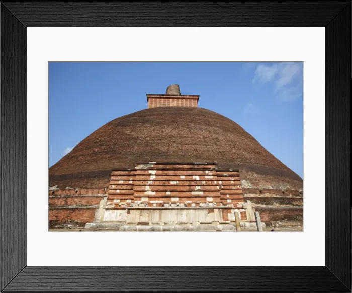 Framed Print : Jetavana Dagoba, Anuradhapura, (UNESCO World Heritage Site), North Central Province
