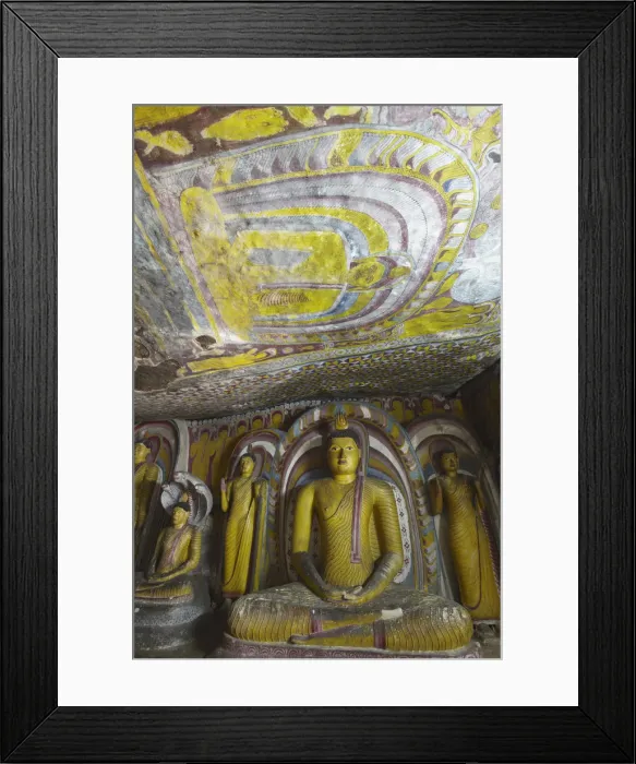 Framed Print : Buddha statues in Cave 5 of Cave Temples (UNESCO World Heritage Site), Dambulla, North Framed Print : Buddha statues in Cave 5 of Cave Temples (UNESCO World Heritage Site), Dambulla, North