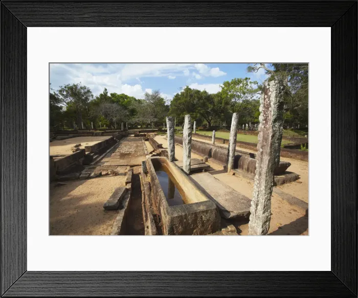 Framed Print : Remains of monastic refectory, Northern Ruins, Anuradhapura, (UNESCO World Heritage Site) Framed Print : Remains of monastic refectory, Northern Ruins, Anuradhapura, (UNESCO World Heritage Site)