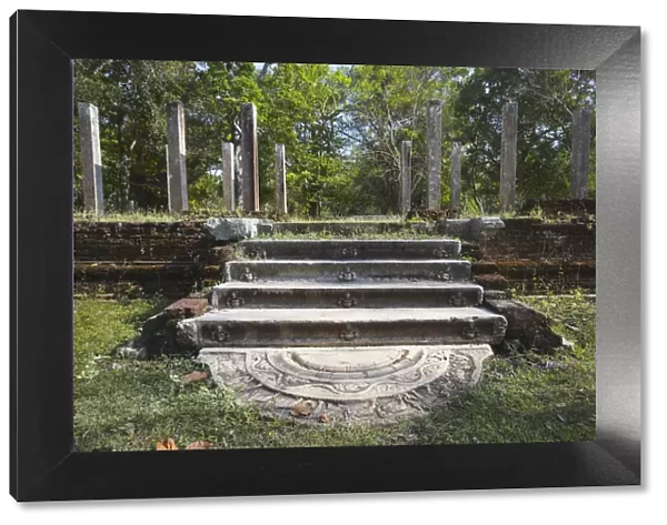 Remains of monastic residences, Northern Ruins, Anuradhapura, (UNESCO World Heritage