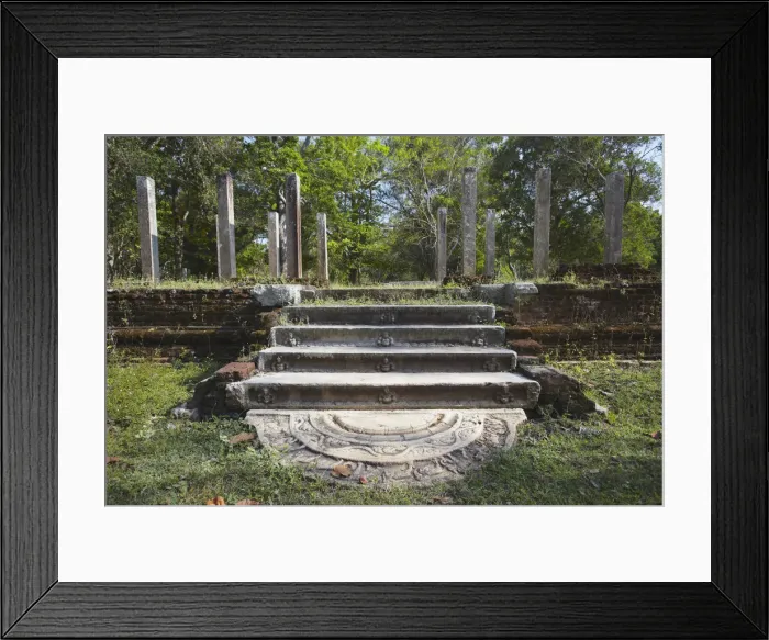 Framed Print : Remains of monastic residences, Northern Ruins, Anuradhapura, (UNESCO World Heritage Framed Print : Remains of monastic residences, Northern Ruins, Anuradhapura, (UNESCO World Heritage