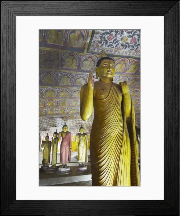 Framed Print : Buddha statues in Cave 3 of Cave Temples (UNESCO World Heritage Site), Dambulla, North Framed Print : Buddha statues in Cave 3 of Cave Temples (UNESCO World Heritage Site), Dambulla, North