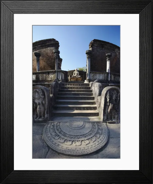 Framed Print : Vatadage, Quadrangle, Polonnaruwa, (UNESCO World Heritage Site), North Central Province