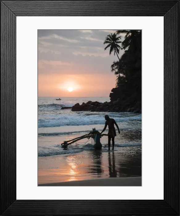 Framed Print : Talalla Beach at dawn, South Coast, Sri Lanka, Asia Framed Print : Talalla Beach at dawn, South Coast, Sri Lanka, Asia