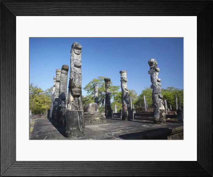 Framed Print : Lotus Mandapa (Latha Mandapaya), Quadrangle, Polonnaruwa (UNESCO World Heritage Site) Framed Print : Lotus Mandapa (Latha Mandapaya), Quadrangle, Polonnaruwa (UNESCO World Heritage Site)