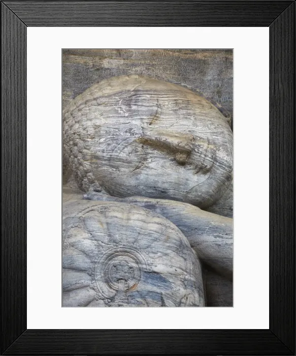 Framed Print : Reclining Buddha statue, Gal Vihara, Polonnaruwa (UNESCO World Heritage Site), North Framed Print : Reclining Buddha statue, Gal Vihara, Polonnaruwa (UNESCO World Heritage Site), North
