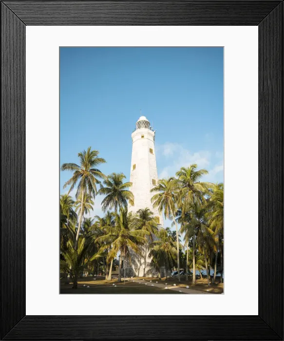 Framed Print : Dondra Lighthouse, South Coast, Sri Lanka, Asia