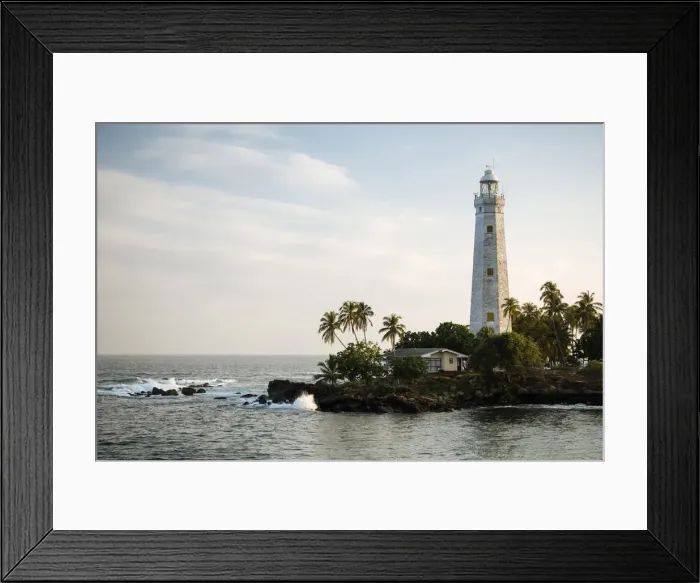 Framed Print : Dondra Lighthouse, South Coast, Sri Lanka, Asia