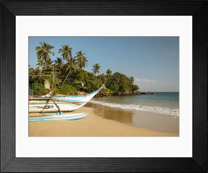 Framed Print : Fishing boats on Devinuwara Beach, Dondra, South Coast, Sri Lanka, Asia Framed Print : Fishing boats on Devinuwara Beach, Dondra, South Coast, Sri Lanka, Asia