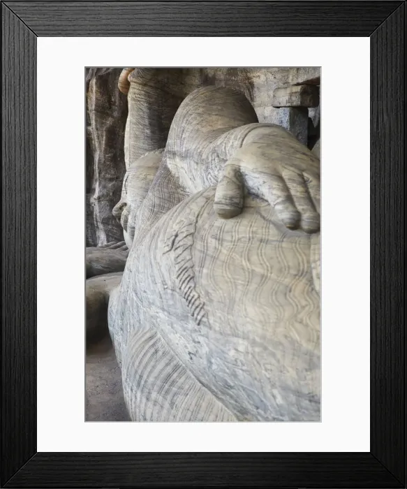 Framed Print : Reclining Buddha statue, Gal Vihara, Polonnaruwa (UNESCO World Heritage Site), North Framed Print : Reclining Buddha statue, Gal Vihara, Polonnaruwa (UNESCO World Heritage Site), North