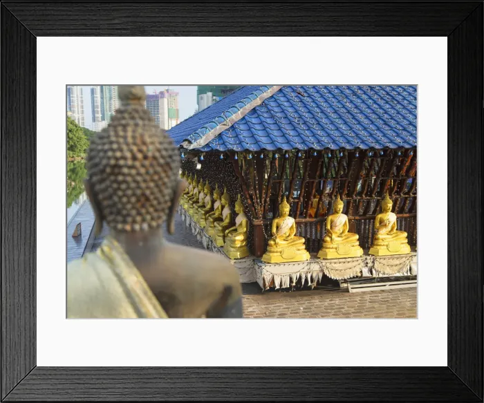Framed Print : Statues at Seema Malakaya on Bere Lake, Colombo, Sri Lanka Framed Print : Statues at Seema Malakaya on Bere Lake, Colombo, Sri Lanka