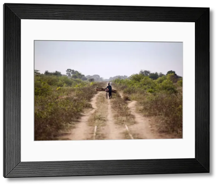 Framed Print : Aweil, South Sudan. Disused railway, built by the British Colonialists