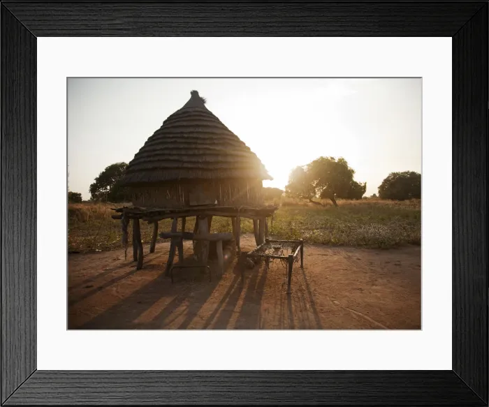 Framed Print : Northern Bahr el Ghazal, South Sudan. Community farming project