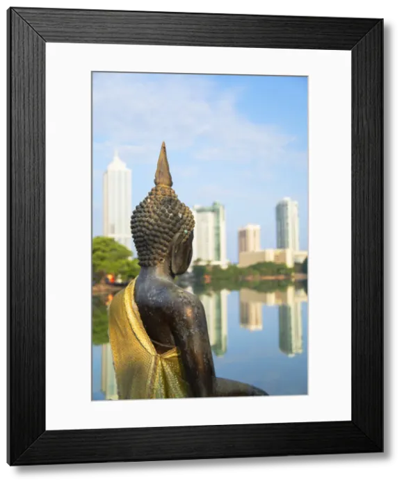 Framed Print : Statue at Seema Malakaya on Bere Lake, Colombo, Sri Lanka Framed Print : Statue at Seema Malakaya on Bere Lake, Colombo, Sri Lanka