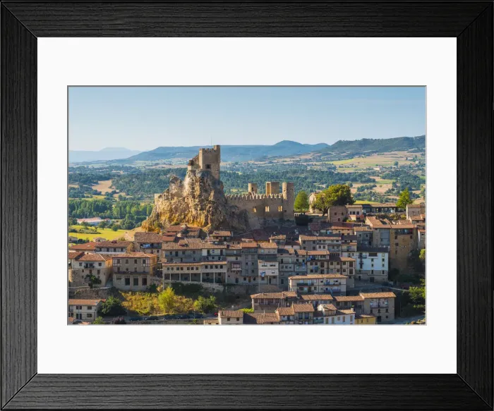 Framed Print : Spain, Castile and Leon, Frias. The 12th-century Frias castle overlooking the Ebro river Framed Print : Spain, Castile and Leon, Frias. The 12th-century Frias castle overlooking the Ebro river