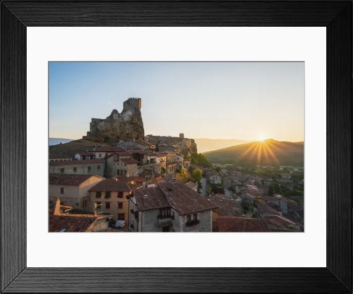 Framed Print : Spain, Castile and Leon, Frias. The 12th-century Frias castle overlooking the Ebro river Framed Print : Spain, Castile and Leon, Frias. The 12th-century Frias castle overlooking the Ebro river