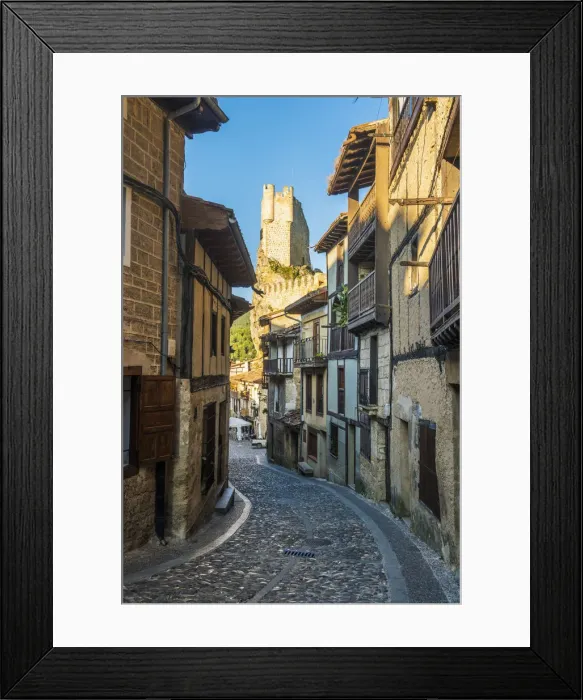 Framed Print : Spain, Castile and Leon, Frias. It is considered the smallest city in Spain Framed Print : Spain, Castile and Leon, Frias. It is considered the smallest city in Spain