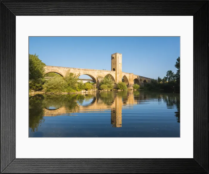 Framed Print : Spain, Castile and Leon, Frias. The 12th-century stone bridge over the Ebro river Framed Print : Spain, Castile and Leon, Frias. The 12th-century stone bridge over the Ebro river