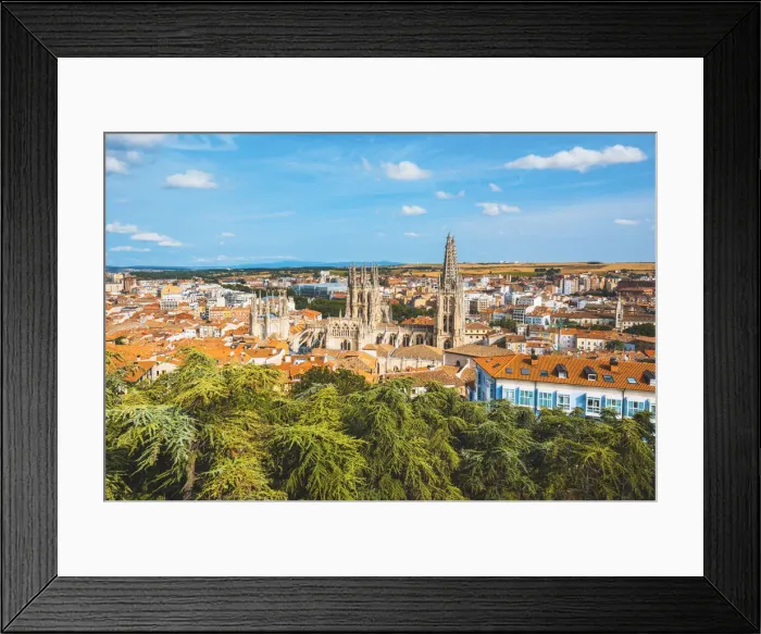 Framed Print : Spain, Castile and Leon, Burgos. Skyline and the gothic Cathedral of Saint Mary of Burgos Framed Print : Spain, Castile and Leon, Burgos. Skyline and the gothic Cathedral of Saint Mary of Burgos