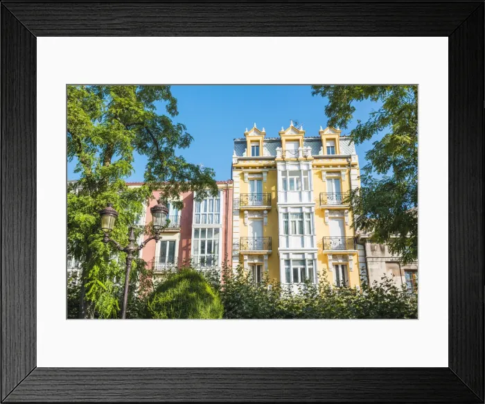 Framed Print : Spain, Castile and Leon, Burgos. Old town house