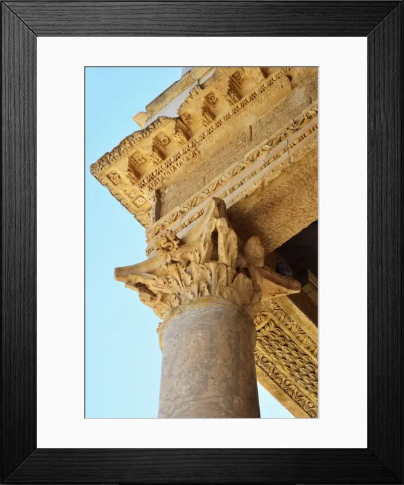 Framed Print : Detail of the Roman Theatre of Merida, a construction promoted by the consul Marcus Framed Print : Detail of the Roman Theatre of Merida, a construction promoted by the consul Marcus