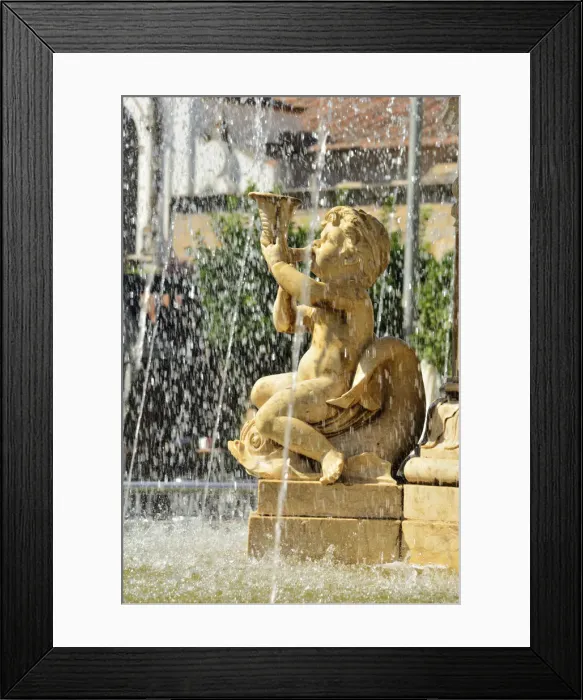 Framed Print : Detail of a fountain at Plaza de Espana, Merida. Spain Framed Print : Detail of a fountain at Plaza de Espana, Merida. Spain