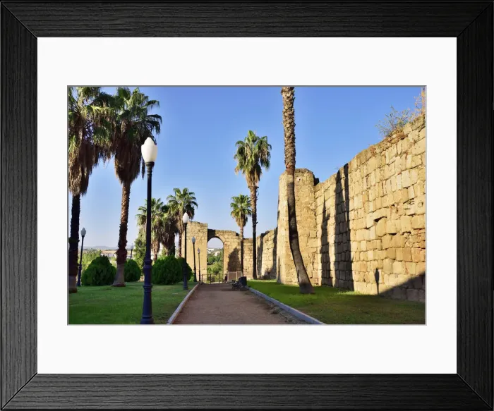 Framed Print : The Alcazaba, a Moorish fortification built in 835. A Unesco World Heritage Site, Merida Framed Print : The Alcazaba, a Moorish fortification built in 835. A Unesco World Heritage Site, Merida