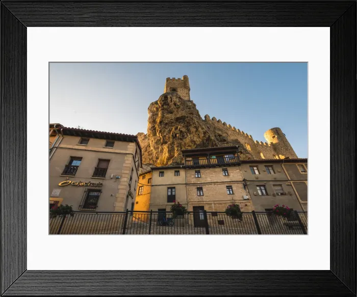 Framed Print : Spain, Castile and Leon, Frias. The 12th-century Frias castle overlooking the Ebro river Framed Print : Spain, Castile and Leon, Frias. The 12th-century Frias castle overlooking the Ebro river