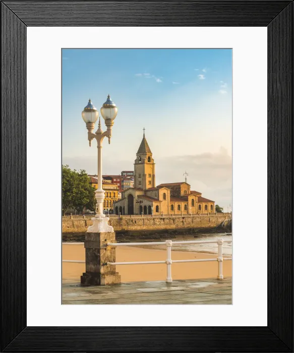 Framed Print : Spain, Asturias, Gijon. St Peters Church in Cimavilla (old town) district Framed Print : Spain, Asturias, Gijon. St Peters Church in Cimavilla (old town) district