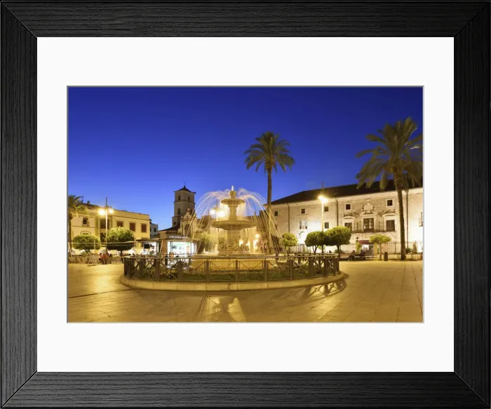 Framed Print : Plaza de Espana and Santa Maria la Mayor cathedral (Santa Iglesia Catedral Metropolitana Framed Print : Plaza de Espana and Santa Maria la Mayor cathedral (Santa Iglesia Catedral Metropolitana