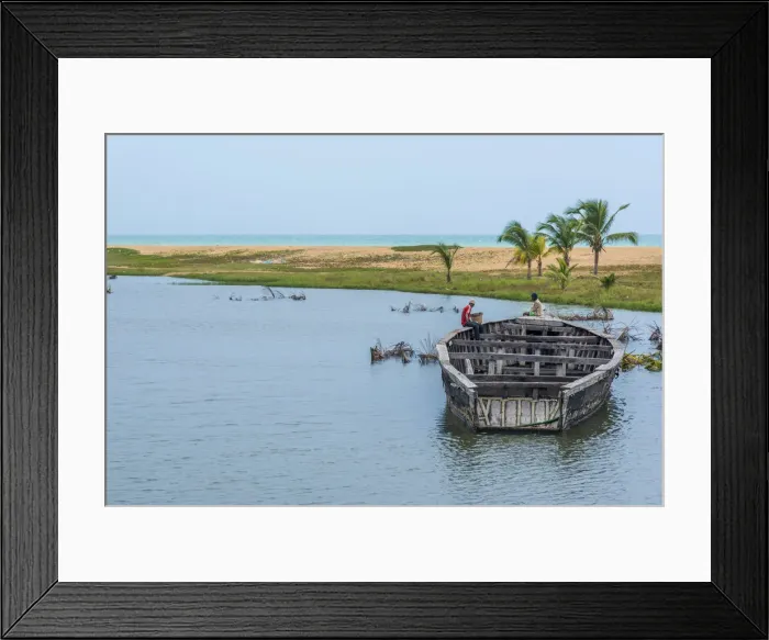 Framed Print : Africa, Togo, Aneho. Old wooden fishing boat in the harbour of Aneho, a colonial town Framed Print : Africa, Togo, Aneho. Old wooden fishing boat in the harbour of Aneho, a colonial town