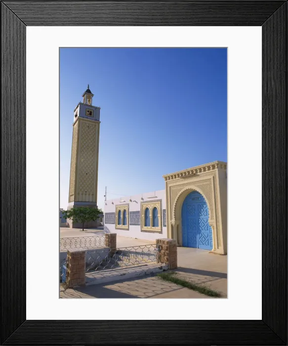 Framed Print : Mosque, Zarzis, Djerba, Tunisia Framed Print : Mosque, Zarzis, Djerba, Tunisia
