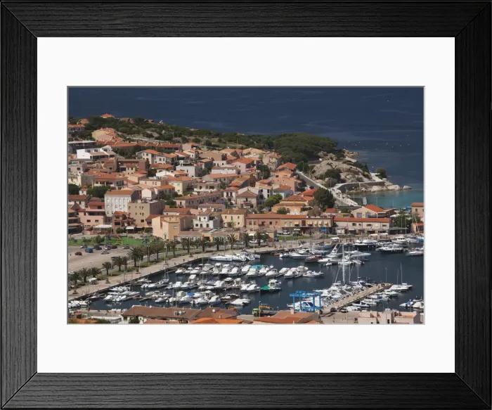 Framed Print : Italy, Sardinia, Northern Sardinia, Palau, view of town harbour Framed Print : Italy, Sardinia, Northern Sardinia, Palau, view of town harbour