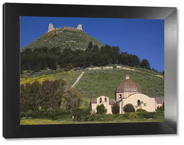 Italy, Sardinia, La Marmilla Region, Las Plassas, Castello di Marmilla fortress
