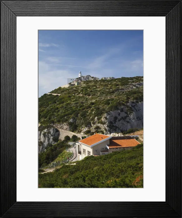 Framed Print : Italy, Sardinia, Western Sardinia, Alghero, Capo Caccia lighthouse Framed Print : Italy, Sardinia, Western Sardinia, Alghero, Capo Caccia lighthouse