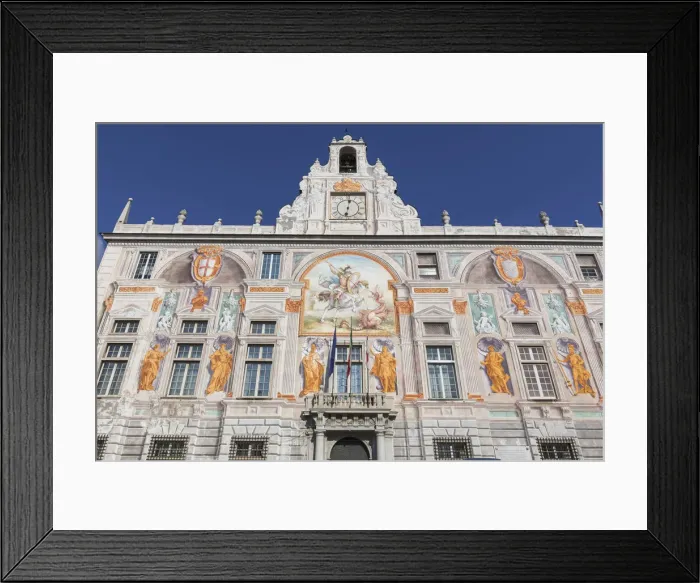 Framed Print : Palazzo San Giorgio or Palace of St. George, Genoa, Liguria, Italy Framed Print : Palazzo San Giorgio or Palace of St. George, Genoa, Liguria, Italy