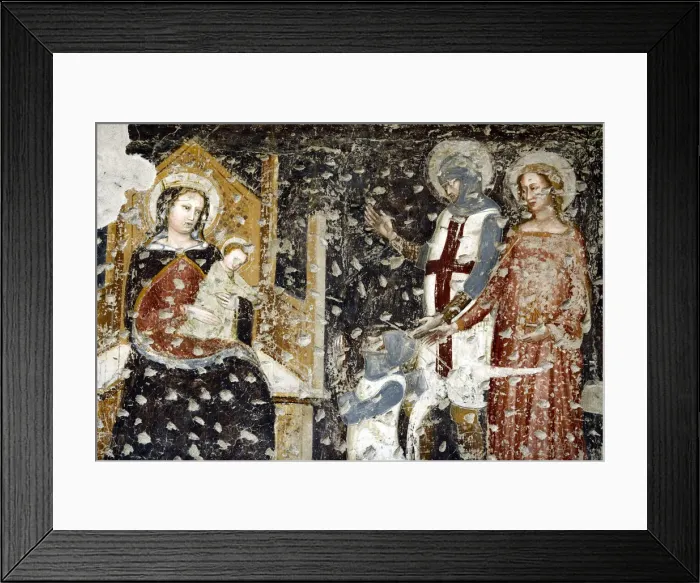 Framed Print : Wall painting, Church Santa Anastasia, Verona, Veneto, Italy Framed Print : Wall painting, Church Santa Anastasia, Verona, Veneto, Italy