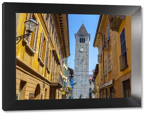 Torre del Comune (Town Hall Tower) Cannobio, Lake Maggiore, Piedmont, Italy