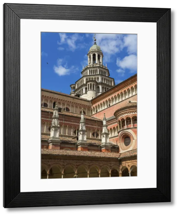 Framed Print : Abbey church, Certosa di Pavia monastery, Lombardy, Italy Framed Print : Abbey church, Certosa di Pavia monastery, Lombardy, Italy