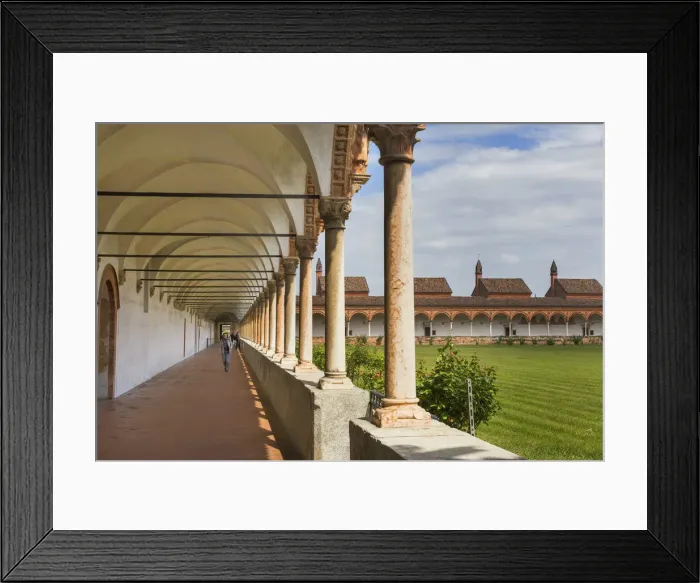 Framed Print : Certosa di Pavia monastery, Lombardy, Italy