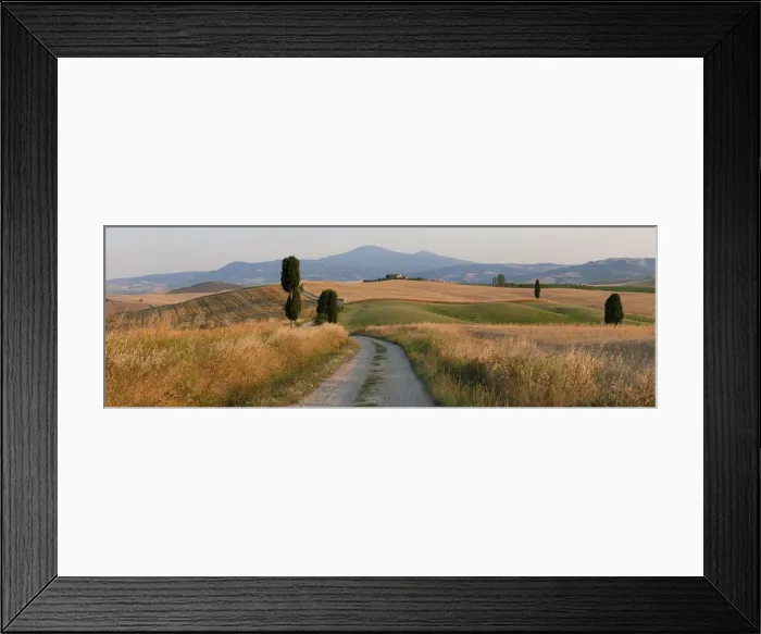 Framed Print : Winding road, Val d Orcia, Tuscany, Italy Framed Print : Winding road, Val d Orcia, Tuscany, Italy