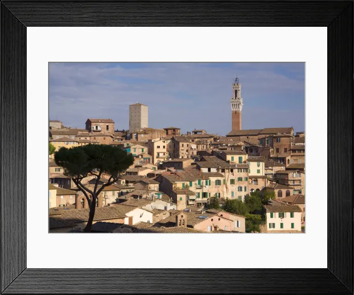 Framed Print : Palazzo Publico & Old City, Siena, Tuscany, Italy Framed Print : Palazzo Publico & Old City, Siena, Tuscany, Italy