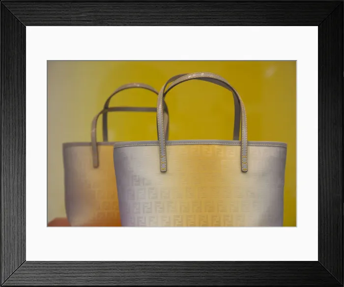 Framed Print : Italy, Lombardy, Milan, Monte Napoleone fashion designer area, Fendi handbags Framed Print : Italy, Lombardy, Milan, Monte Napoleone fashion designer area, Fendi handbags