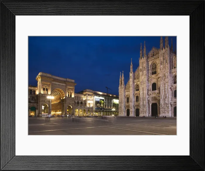 Framed Print : Italy, Lombardy, Milan, Piazza Duomo, Duomo cathedral and Galleria Vittorio Emanuele II Framed Print : Italy, Lombardy, Milan, Piazza Duomo, Duomo cathedral and Galleria Vittorio Emanuele II