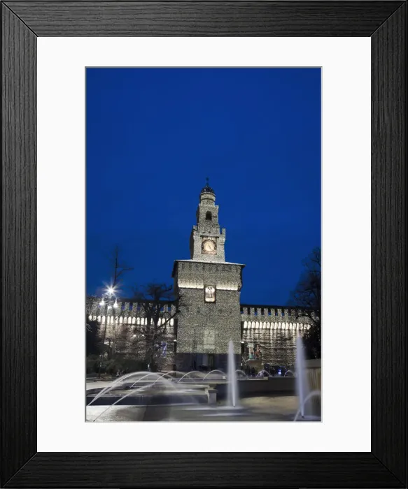 Framed Print : Italy, Milan, Castello Sforzesco (Sforzesco Castle) Framed Print : Italy, Milan, Castello Sforzesco (Sforzesco Castle)