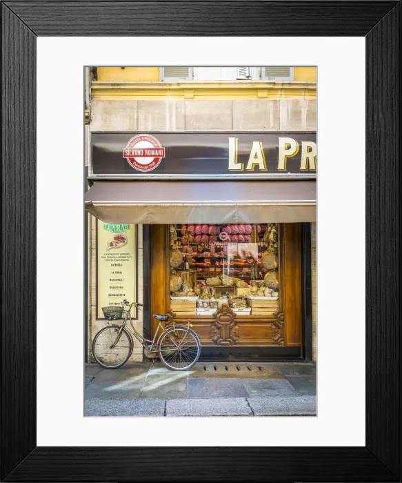 Framed Print : La Prosciutteria delicatessen, Parma, Emilia-Romagna, Italy Framed Print : La Prosciutteria delicatessen, Parma, Emilia-Romagna, Italy