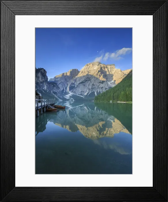 Framed Print : Italy, South Tyrol, Bolzano, Braies Lake Framed Print : Italy, South Tyrol, Bolzano, Braies Lake